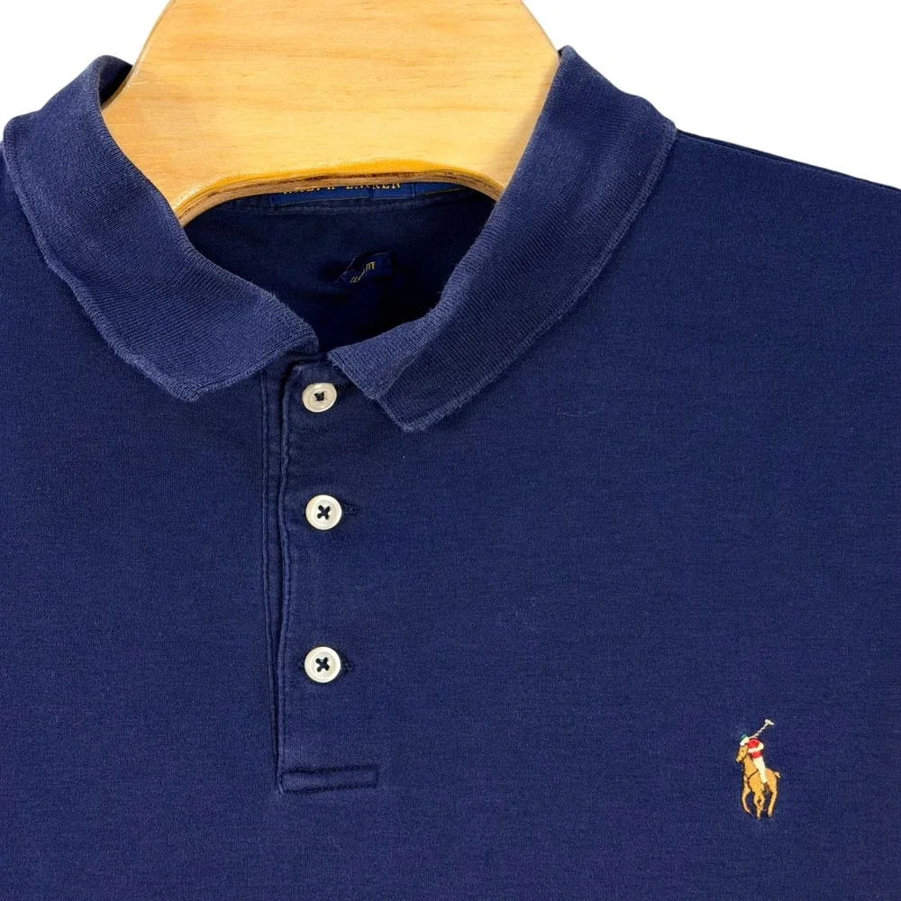 Polo Ralph Lauren Polo Shirt‎ Mens XXL Navy Classic Fit Short Sleeve Golf Pony